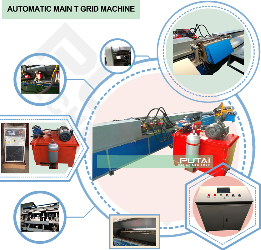 automatic t grid production line